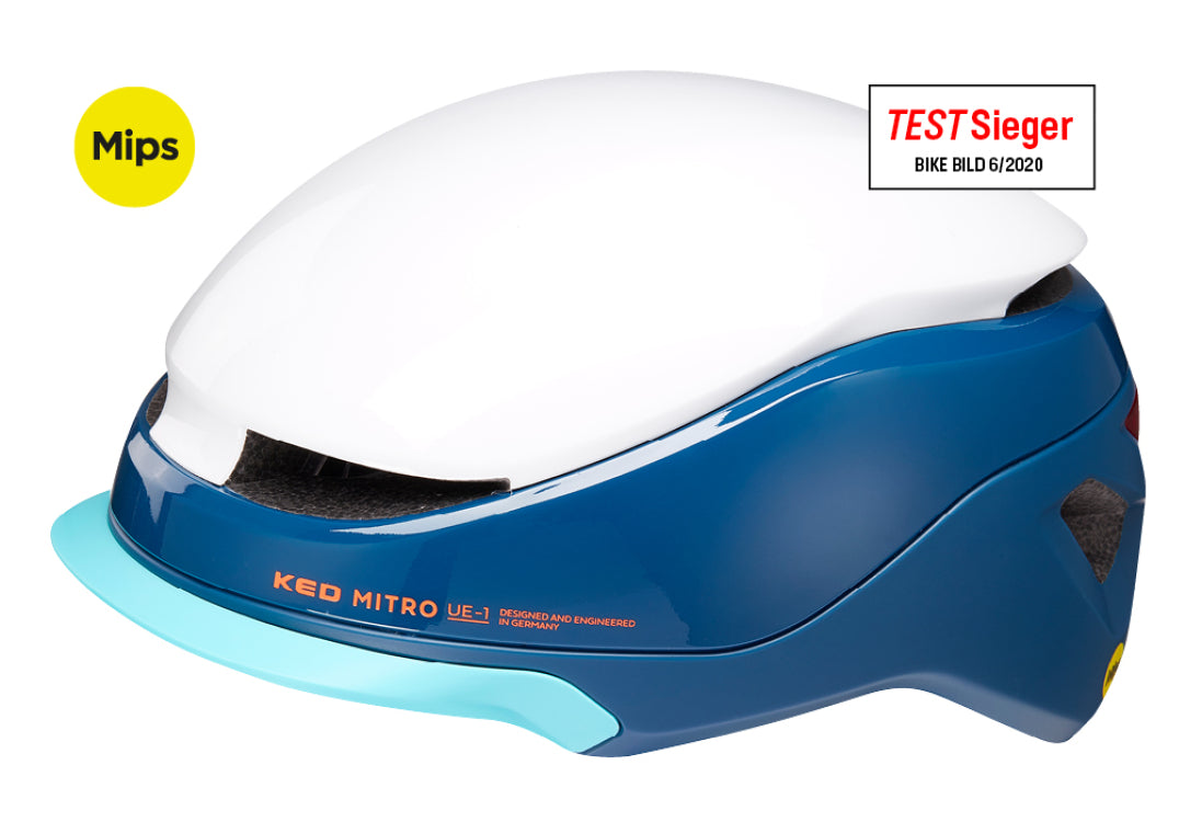 Ked Fietshelm Mitro Ue-1 m (52-58 cm) Blå hvid