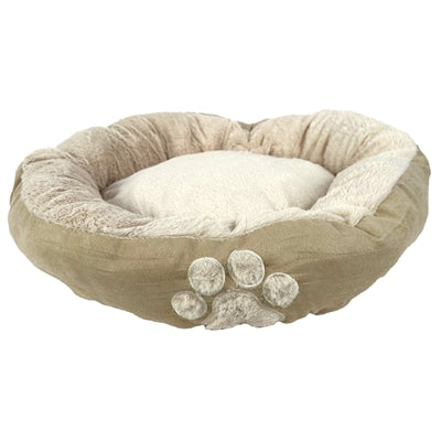 Hugs hundekurv oval latte brun