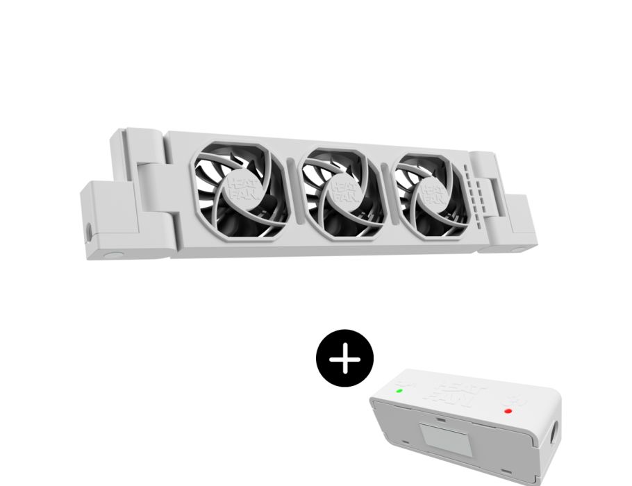 Varmeventilator varmefan 3 solo hvid inkl. Sensor