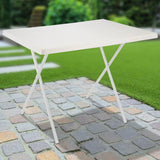 Hej hej campingbord sammenfoldelig justerbar 80x60x51 61 cm hvid
