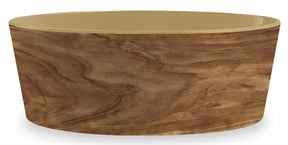 Tarhong Food Bowl Dog Olive Melamine Woodprint Sand Color