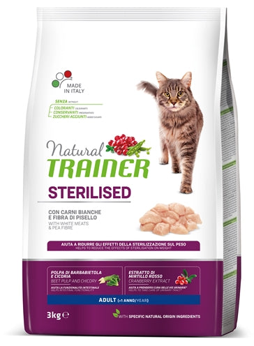 Naturlig træner katte steriliseret hvidt kød