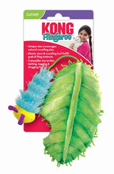 Kong Flingaroo Caterpillar med blad med catnip