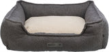 Trixie be eco recycled dog basket coline angular dark gray bei
