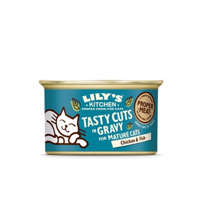 Lilys køkkenkat modne kyllingefisk velsmagende snit i sauce