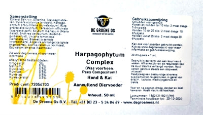 Grøn os harpagophytum kompleks kat