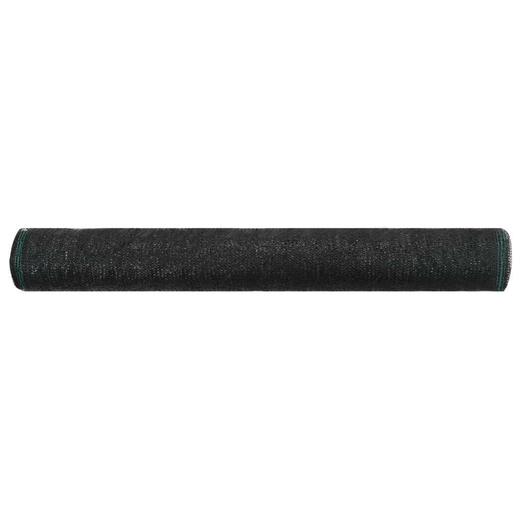 Vidaxl tennisskærm 2x25 m HDPE sort