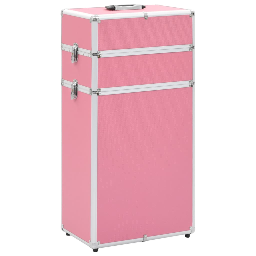 Vidaxl Makeup Trolley Aluminium Pink