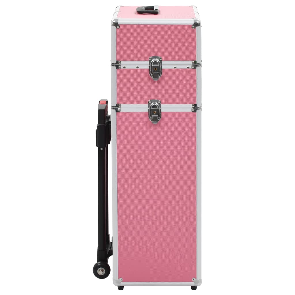 Vidaxl Makeup Trolley Aluminium Pink