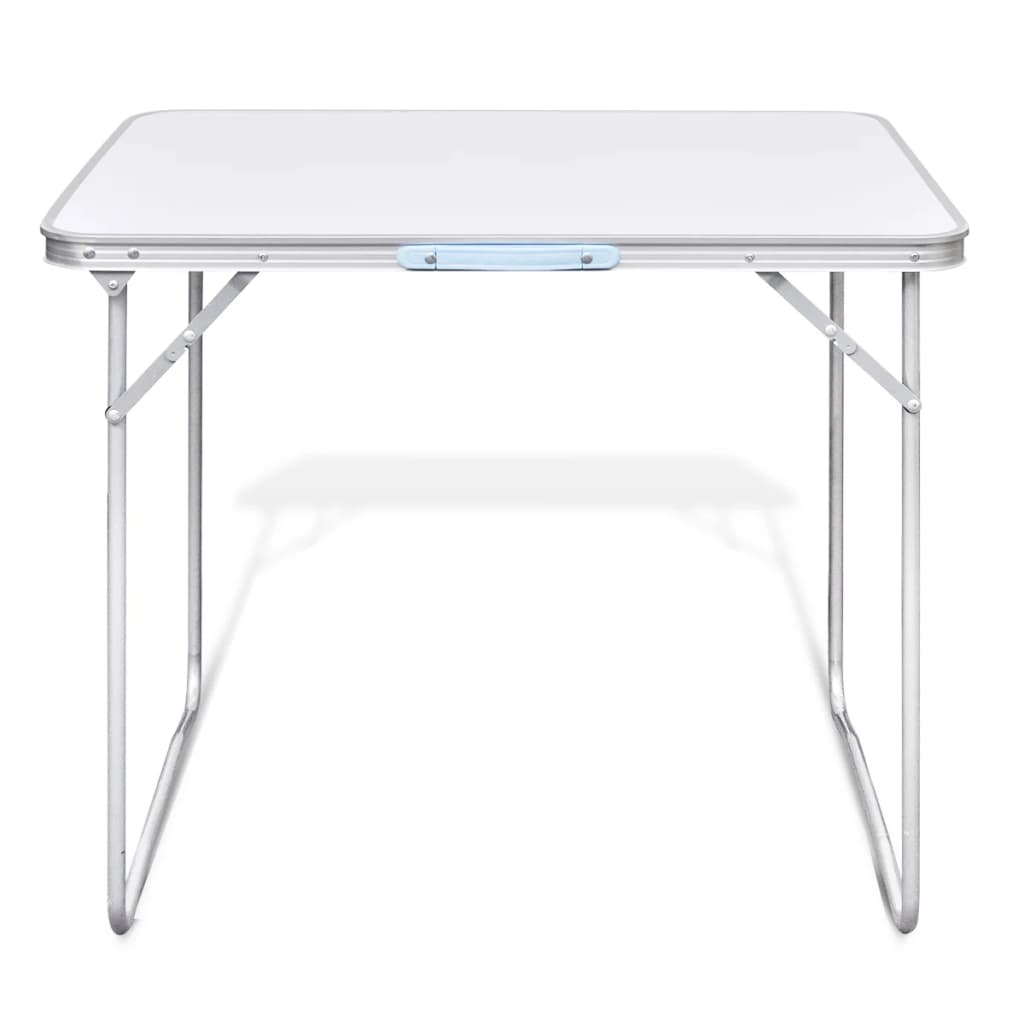 Vidaxl campingbord sammenfoldelig med metalramme 80 x 60 cm