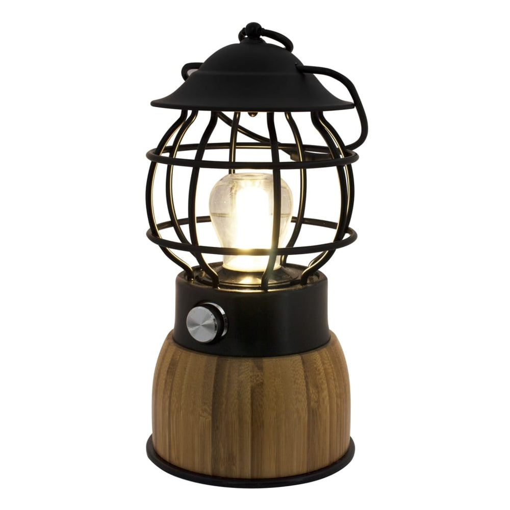 Eurotrail camping lampe brise førte bambus sort