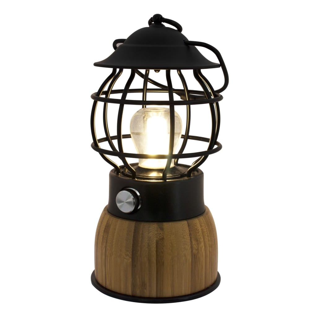 Eurotrail camping lampe brise førte bambus sort