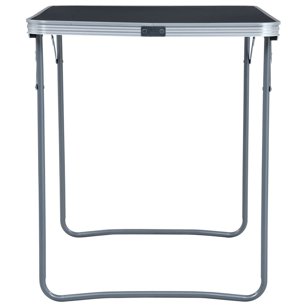 Vidaxl campingbord sammenfoldelig med metalramme 80x60 cm grå