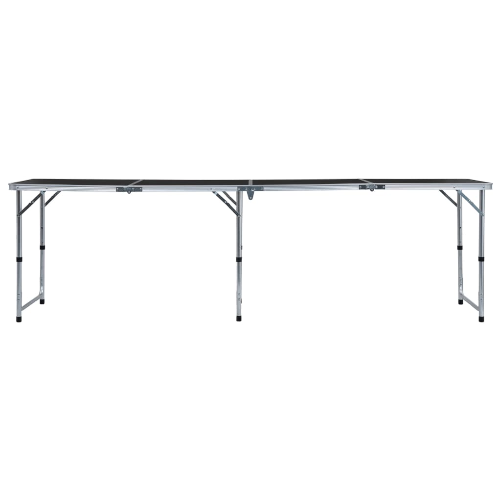 Vidaxl Camping Bordet sammenfoldelig 240x60 cm aluminiumsgrå