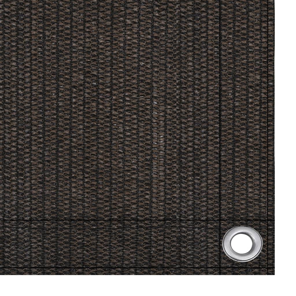 Vidaxl telt tæppe 250x250 cm brun