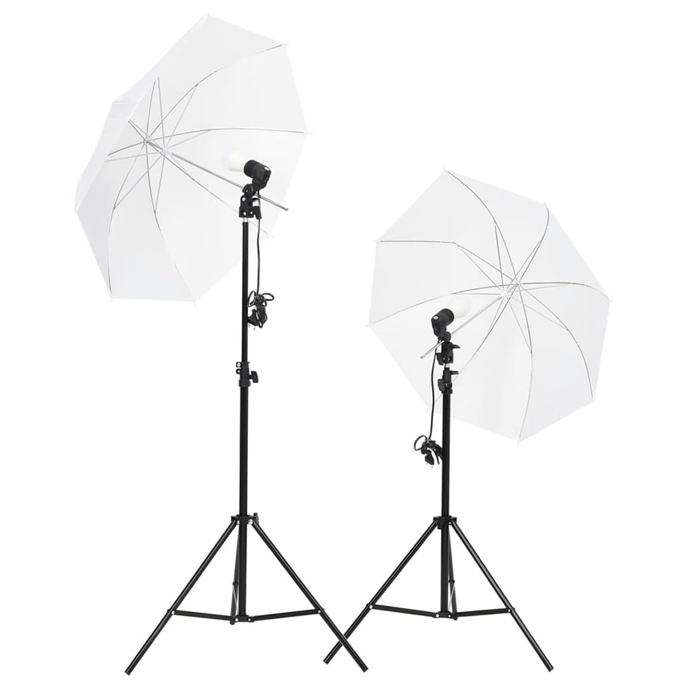 Vidaxl Photo Studio Set med belysningssæt og baggrund