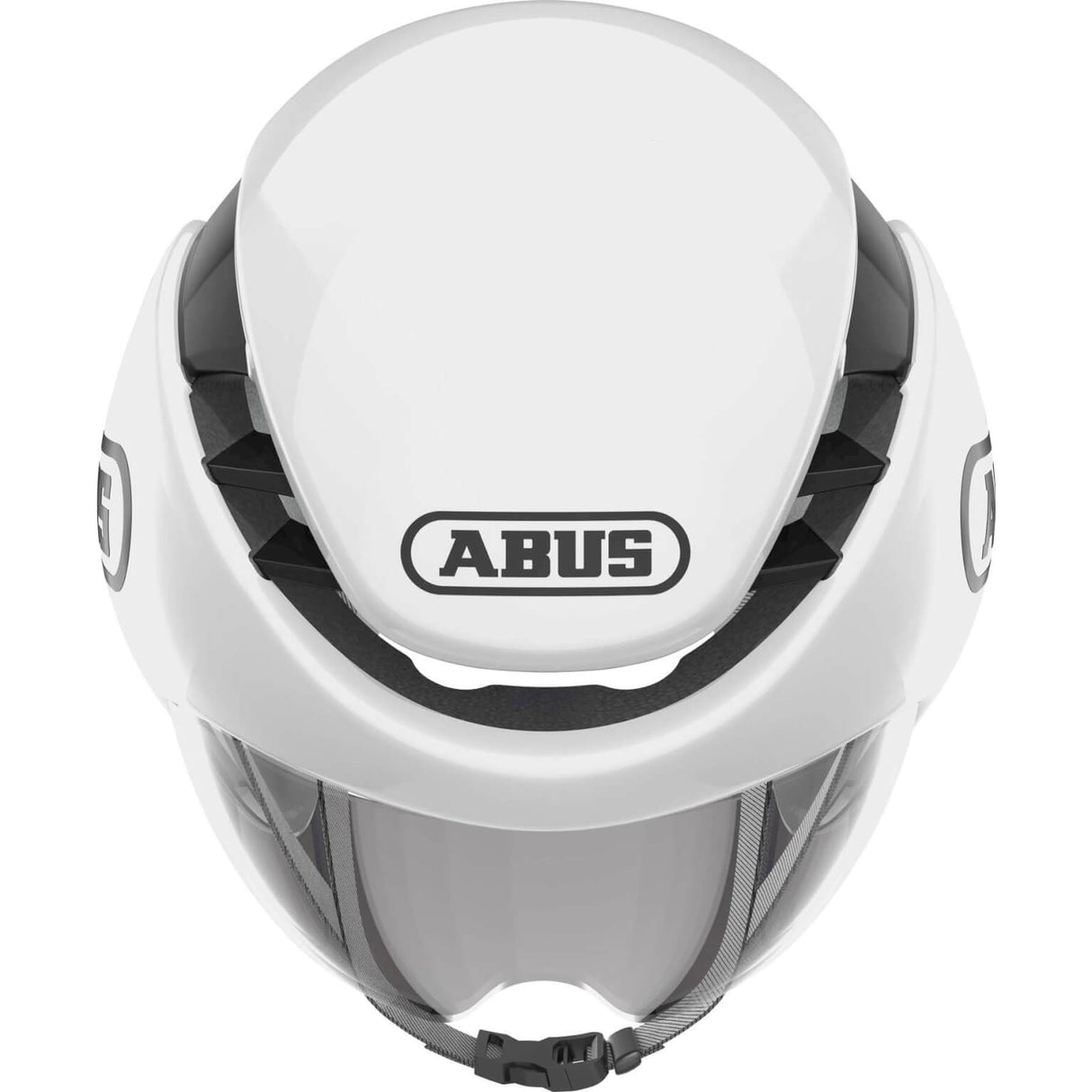 Abushjelm Gamecanger TT skinnende hvid L 58-61cm