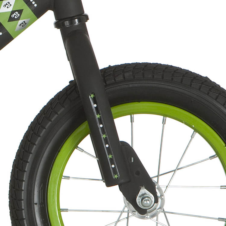 Alpina gaffel balance cykel mat sort