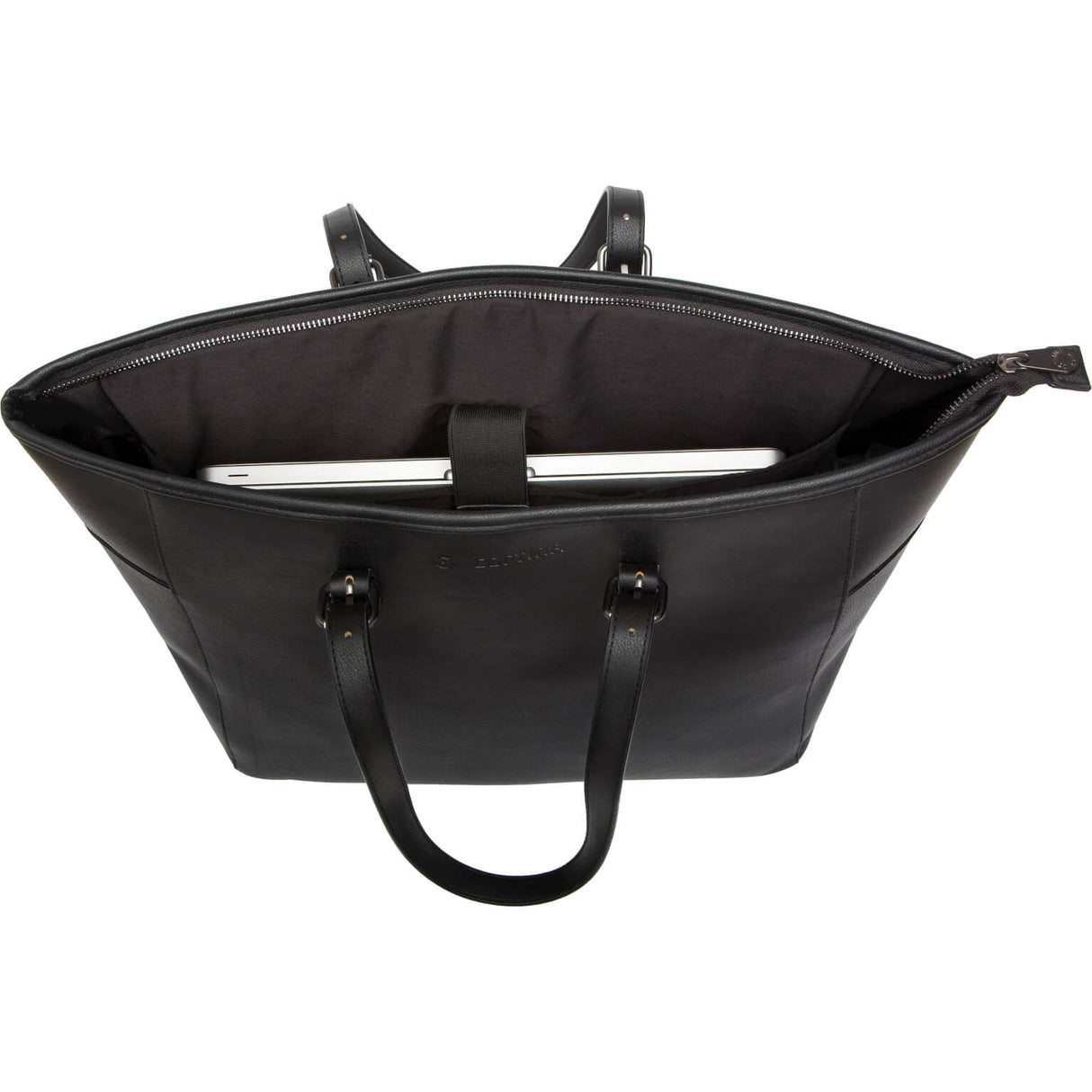 Cortina Milan Shoulder Bag Black Pu læder