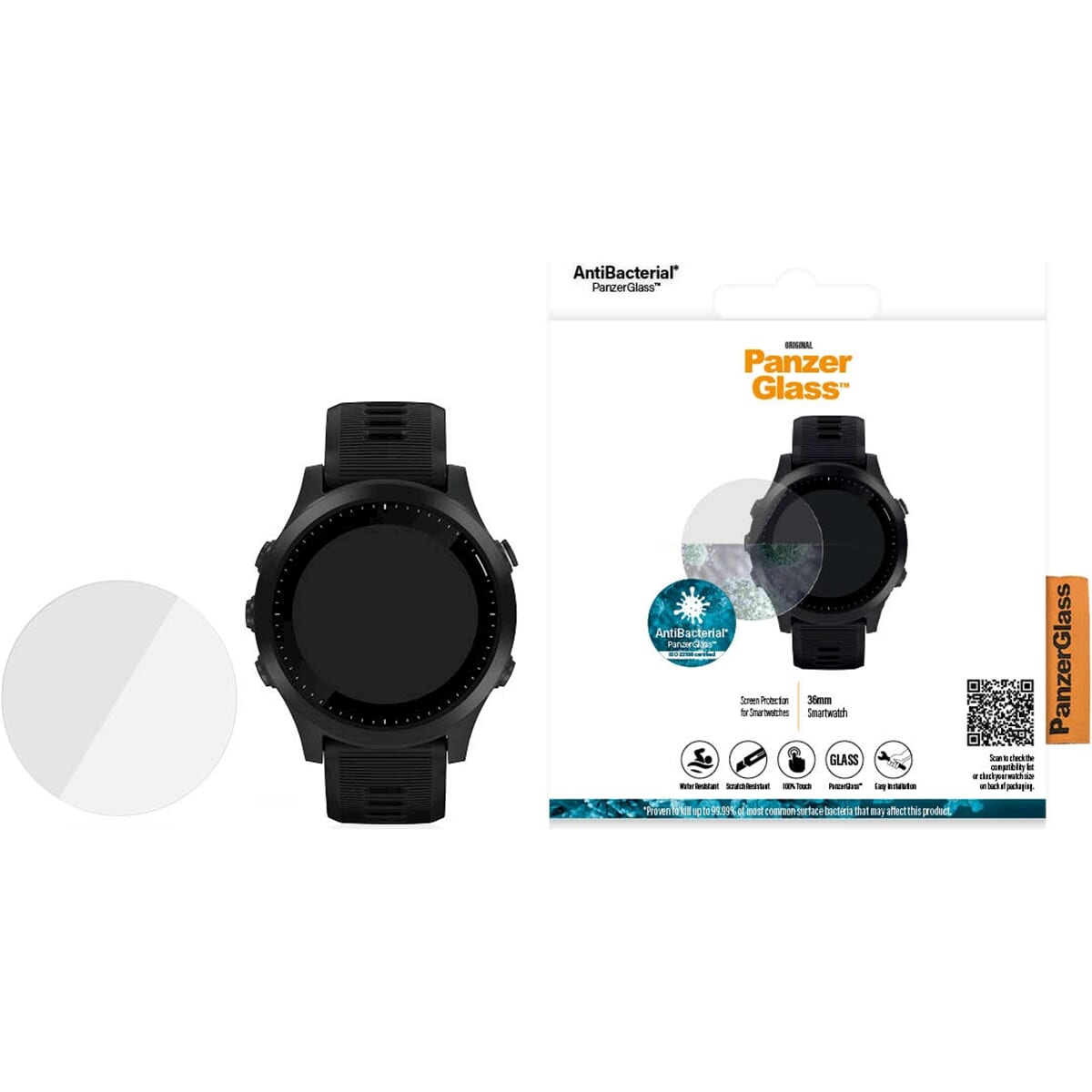 Panzerglass Smartwatch 36mm skærmbeskytter
