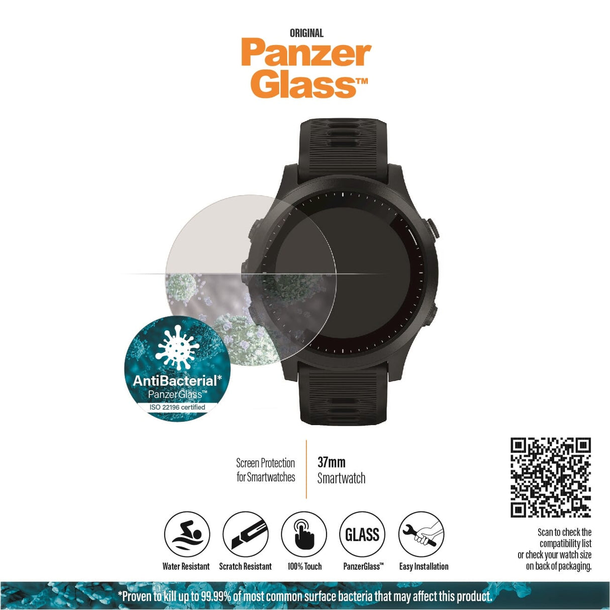 Panzerglass Smartwatch 37mm skærmbeskytter
