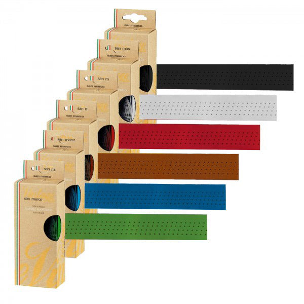 Selle San Marco Set styret San Marco Geel Real Leather