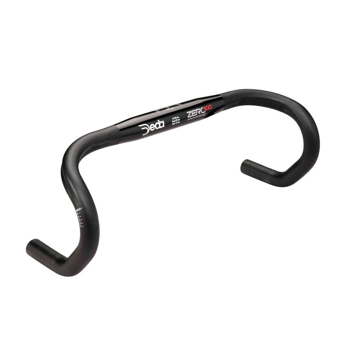 Deda styring nul100 anatomisk 42 cm sort aluminium