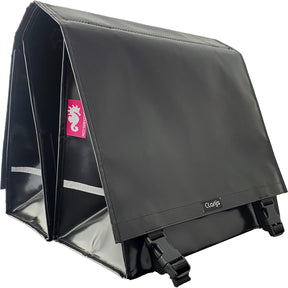 Cykelpose dobbelt XL PVC 46L sort