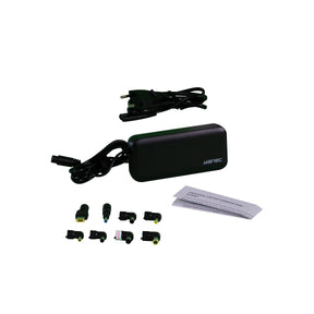 Yanec Universal Laptop Adapter 65W med 8 tip sort