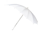 Falcone paraply hjerteformet 110 cm polyester hvid