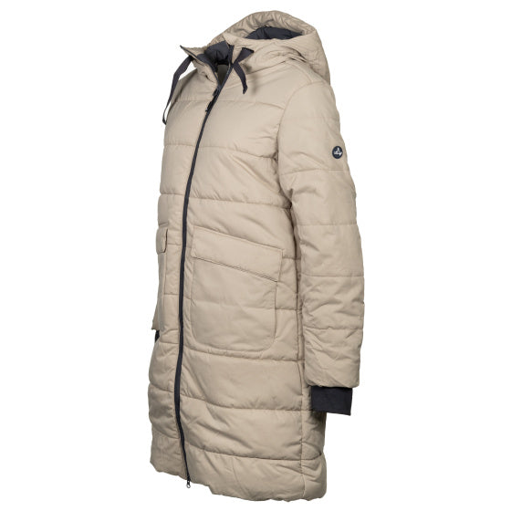 Life Line Howitt Fake Down Parka Ladies Beige Størrelse L