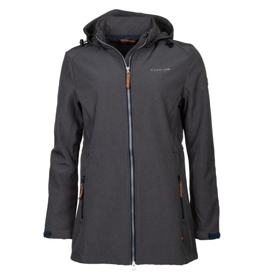 Life Line Kya Softshell Parka Ladies Dark Gray Størrelse 3xl