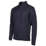 Life Line Marcel Sweater Knit Half Zip Herre mørkeblå størrelse L