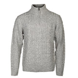 Life Line Marcel Sweater Knit Half Zip Men Light Gray Størrelse L