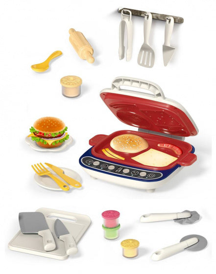 Luna Teppanyaki Play Set Junior 20-Piece White Red