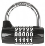 M-bølge PD 5 nummer hangslot 62 mm sort