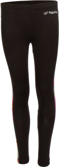 Papillon Dance Pants Long Girl Cotton Elastane Black Størrelse 104