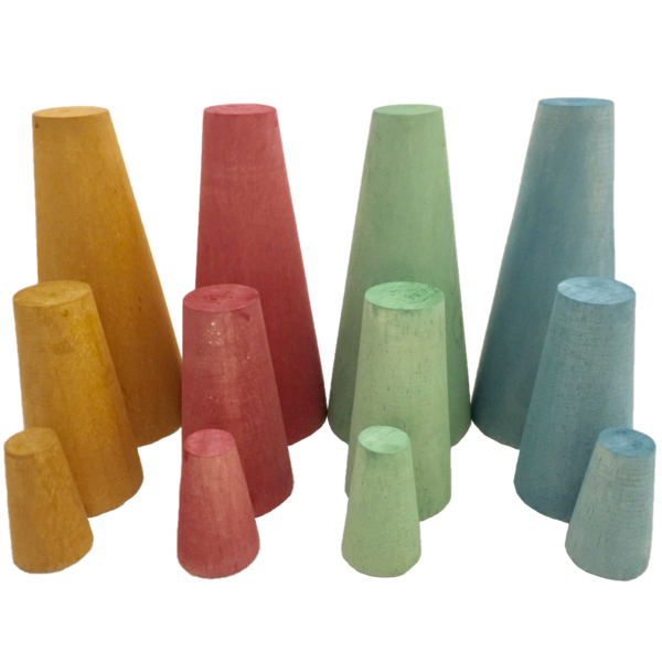 Papoose legetøj papoose legetøj jordstabling kegler 12 pc