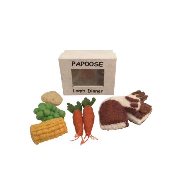 Papoose legetøj papoose legetøj følte mad lammiddag