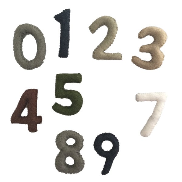 Papoose Toys Papoose Toys Numbers Numbers Natural 0-9 7cm H