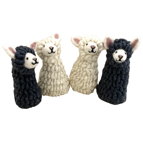 Papoose legetøj papoose legetøj får finger dukker 4 pc