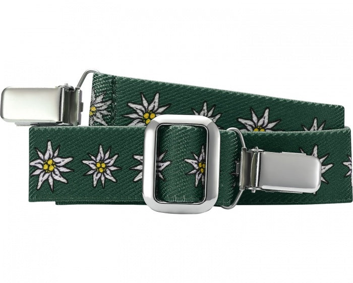 Playshoes bælte elastisk med klipgrønne blomster juniorstørrelse 2