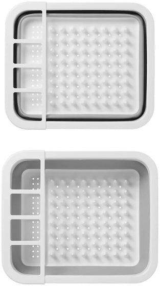 ProPlus Drain Rack Foldbar 31,5 x 36,5 x 13 cm grå hvid