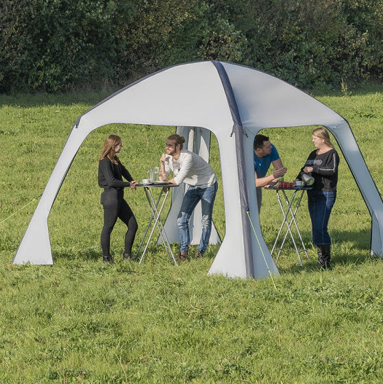 ProPlus Partytent oppustelig 365 x 365 cm lysegrå