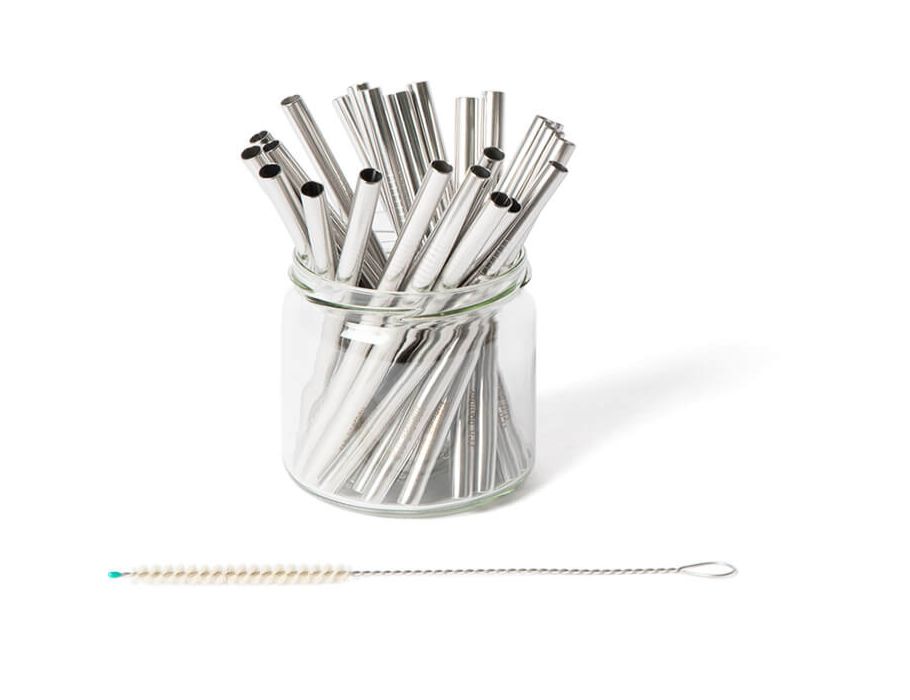 Eco-Brotbox Straws Rustfrit stål 25 stk. 15 cm