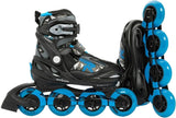 Roces inline skøjter Moody Tif 82A sort blå størrelse 30-35
