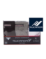 Rucanor Box glider 3-Pack Men Black Gray White Størrelse m