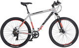 Rucanor Lux 27,5 tommer 51 cm MEN 21V Mekanisk skive Brake Sølvrød
