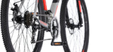 Rucanor Lux 27,5 tommer 51 cm MEN 21V Mekanisk skive Brake Sølvrød