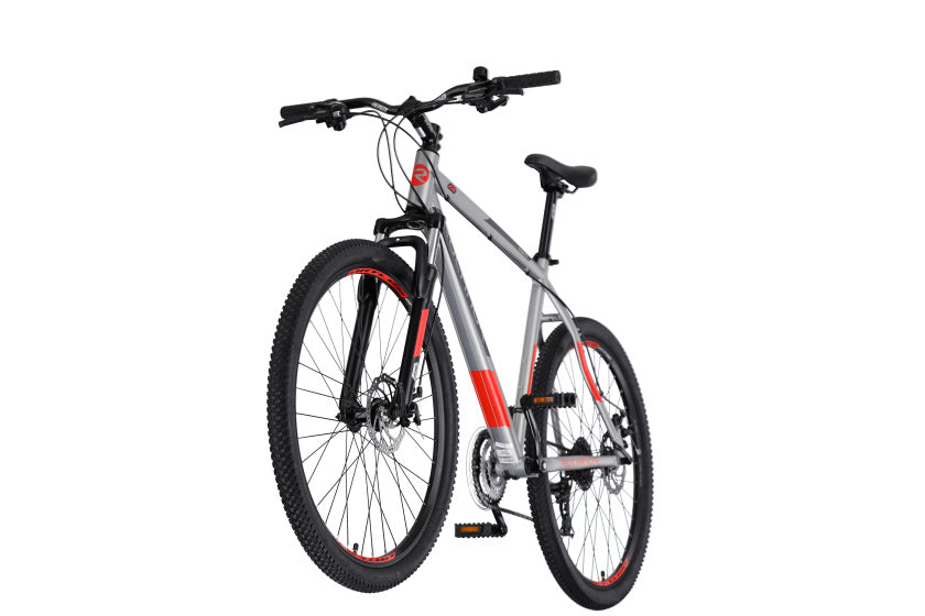 Rucanor Lux 27,5 tommer 51 cm MEN 21V Mekanisk skive Brake Sølvrød